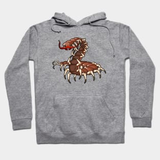 Cartoon centipede Hoodie